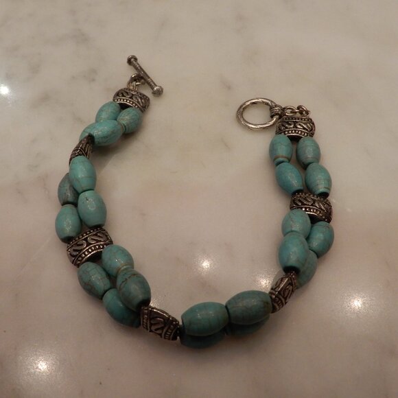 Turquoise Stone Bracelet - Picture 1 of 3